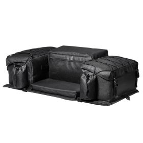 VEVOR ATV Rear Storage Bag, 50L ATV Rear Cargo Bag with Sponge Seat Cushion & Bottle Holder