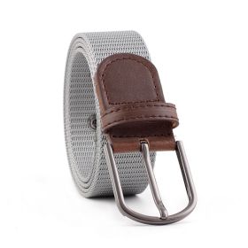 Military Men Belt Army Canvas Belts Adjustable Belt Unisex Outdoor Travel Tactical Waist Belt with Plastic Buckle for Pants110cm (Color: Gray)