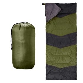 Lightweight Sleeping Bag For Backpacking, Hiking, Waterproof Compact Envelope Sleeping Bag For Cold & Warm Weather, Green (Option: defaulttitle)